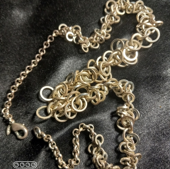 Avon Silver Crowded Necklace - Picture 2 of 9